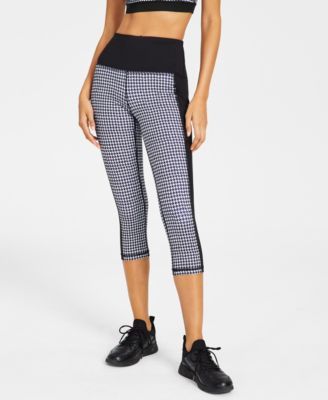 Women's Colorblock Houndstooth Cropped Leggings, Regular & Petites, Created for Macy's