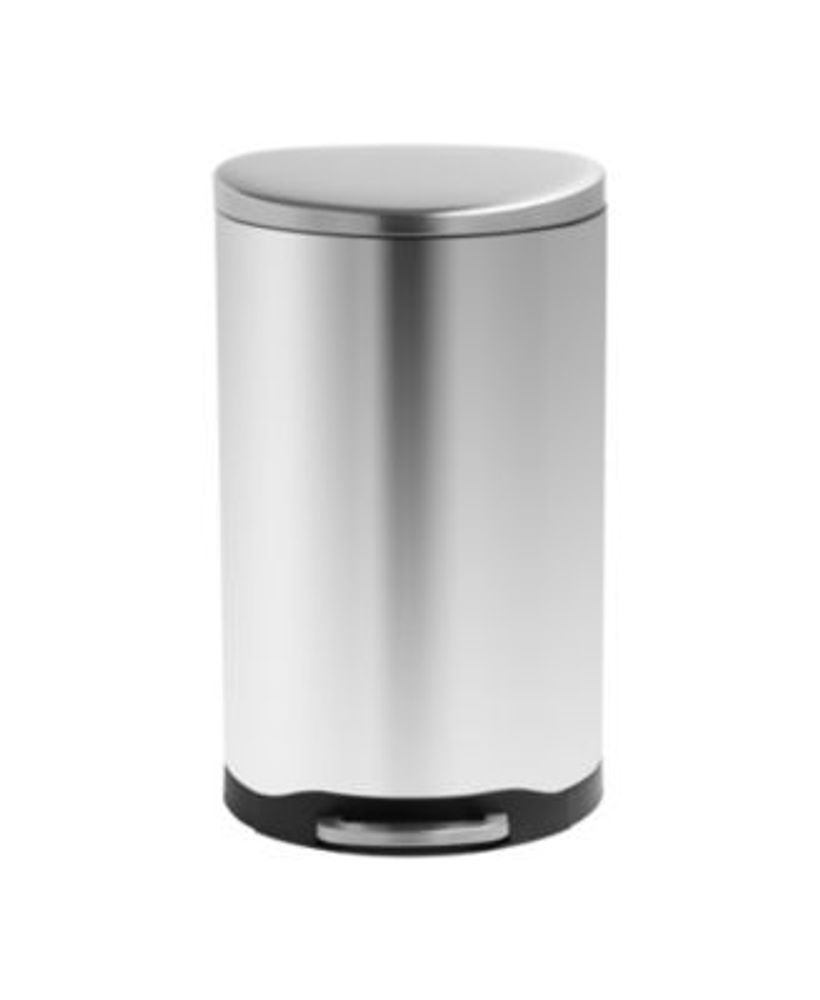 iTouchless Airstep 18 Gallon Step-On Kitchen Stainless Steel Trash Can