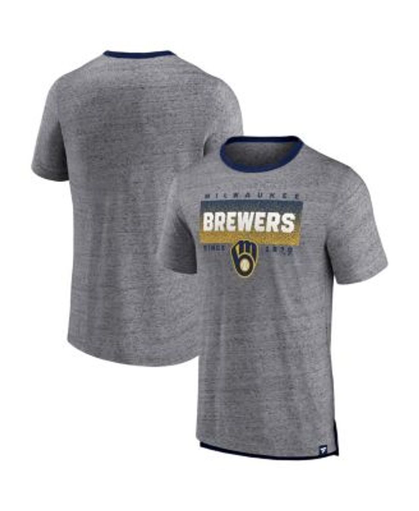 FANATICS Women's Fanatics Branded Navy Milwaukee Brewers Logo Fitted T-Shirt