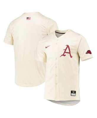 Men's Nike Natural Georgia Bulldogs Replica Baseball Jersey