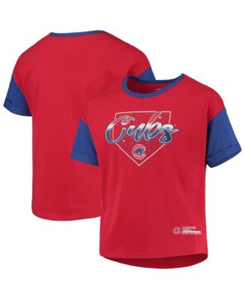 Chicago Cubs Girls Youth Fly the Flag T-Shirt - Red