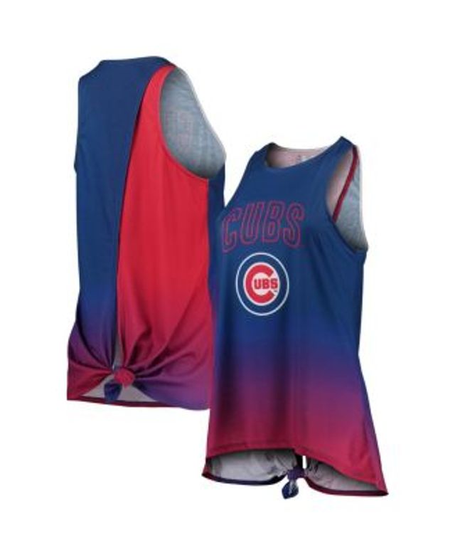 Women's Nike Royal Chicago Cubs X-Ray Racerback Performance Tank Top