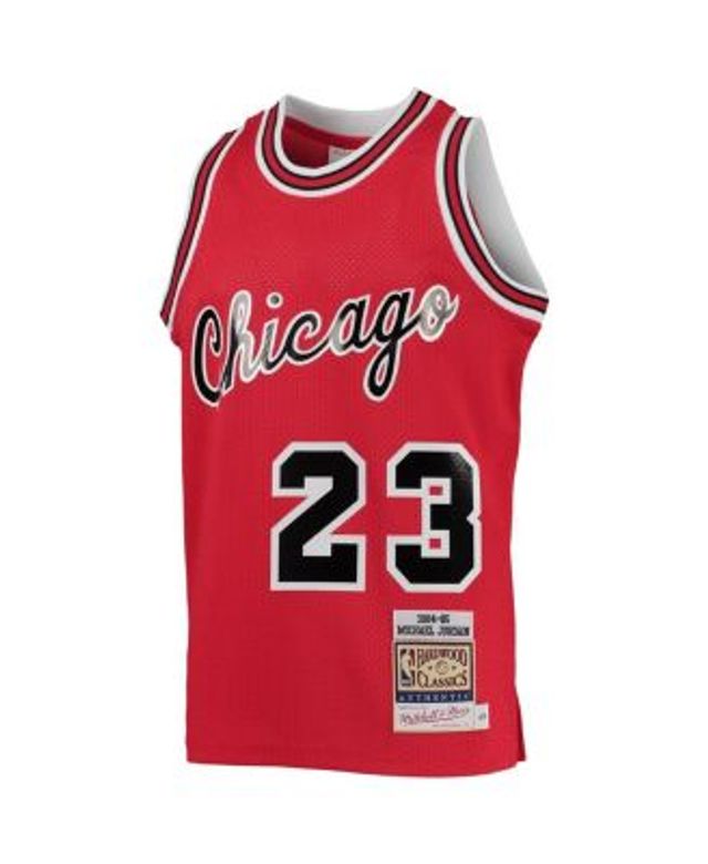 Mitchell & Ness Youth Boys Michael Jordan Red Chicago Bulls 1984-85  Hardwood Classics Authentic Jersey