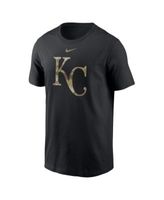 Nike Men's Black Kansas City Royals Team Camo Logo T-shirt - Macy's