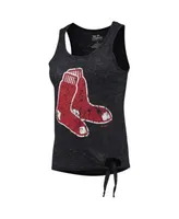 Boston Red Sox Majestic Threads Women's Tie-Dye Tri-Blend Muscle