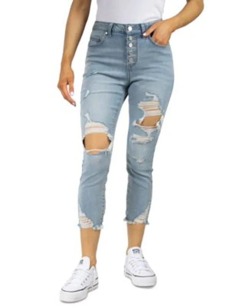 Indigo Rein Juniors' Ripped Cropped Jeans | Dulles Town Center