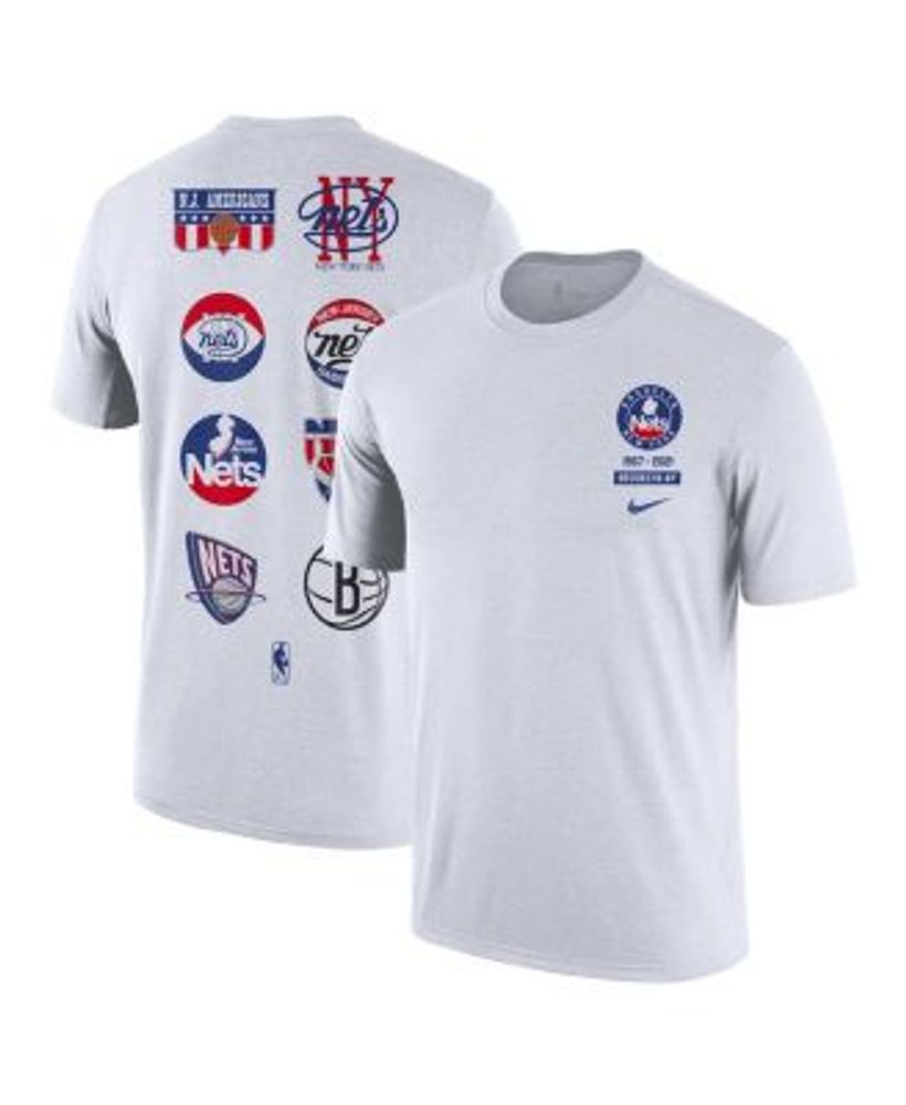 Nike Men's White Brooklyn Nets 2021/22 City Edition Courtside Heavyweight  Moments Story T-shirt
