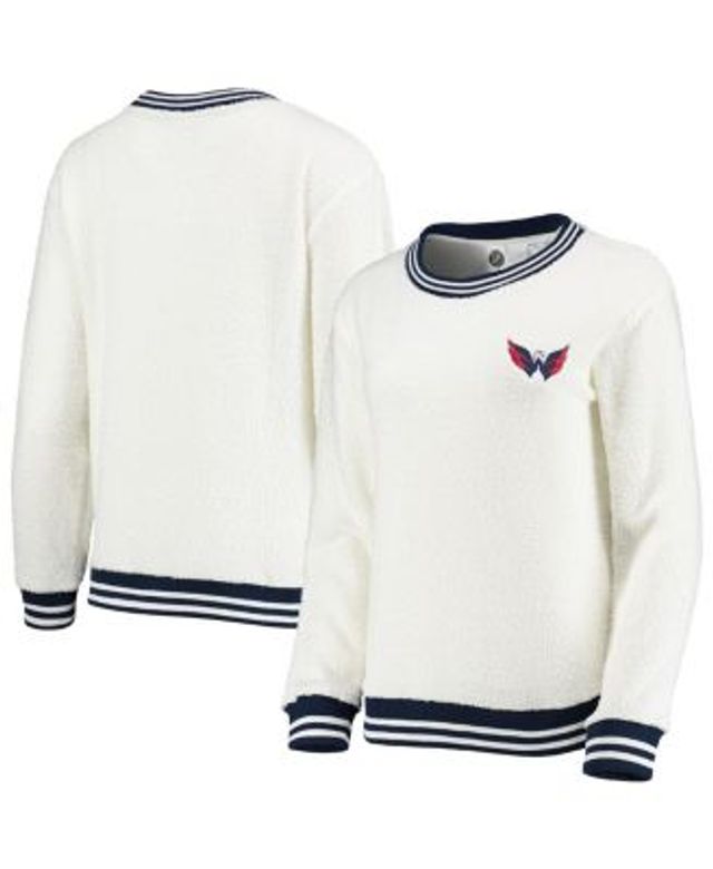 DKNY Women's Navy New York Yankees Lily V-Neck Pullover Sweatshirt