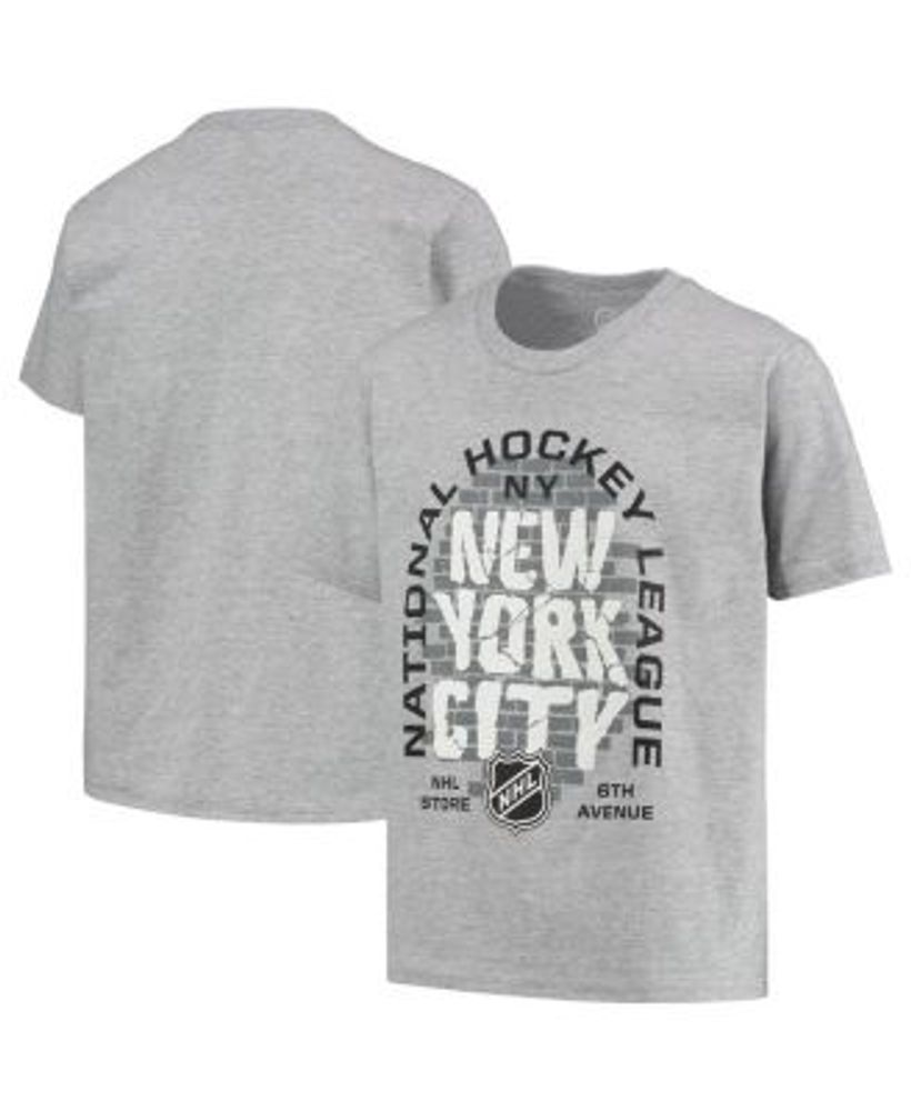 Men's New York Knicks Fanatics Branded Gray Primary Team Logo T-Shirt