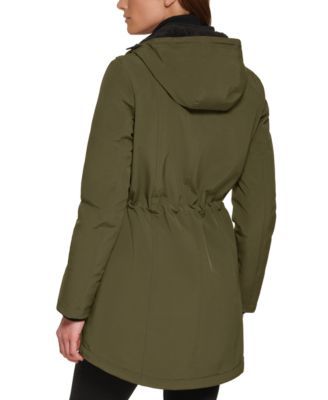 Calvin Klein Women's Petite Hooded Faux-Fur-Lined Anorak Raincoat | Mall of  America®