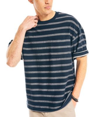 Men's Striped Pocket T-Shirt