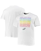 Philadelphia Eagles Pride Graphic T-Shirt - White - Mens