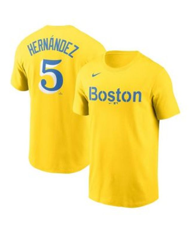 Youth Nike Enrique Hernandez Gold Boston Red Sox City Connect