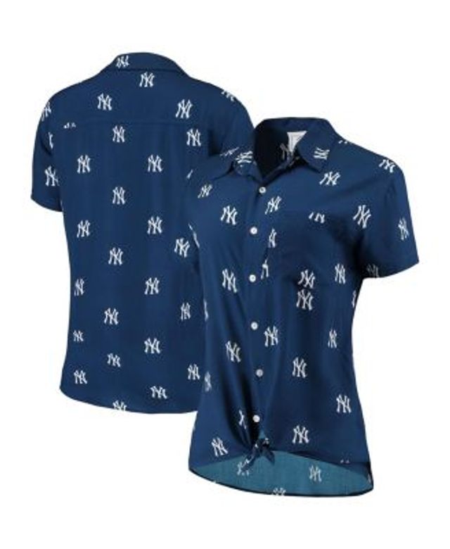 Women's FOCO Navy Houston Astros Floral Button Up Shirt