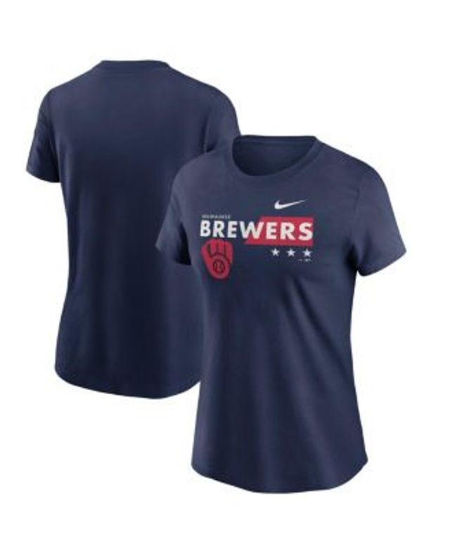 Women's Nike Navy Milwaukee Brewers Americana T-Shirt