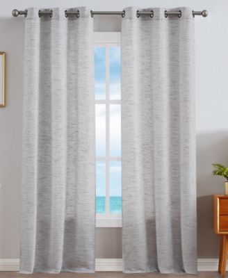 Julius Light Filtering Textured Grommet Window Curtain Panel Set, 38" x 108"