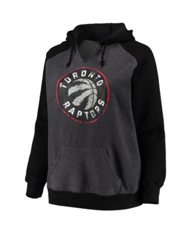 FISLL Women's Black Toronto Raptors Logo Cropped Pullover Hoodie - Macy's