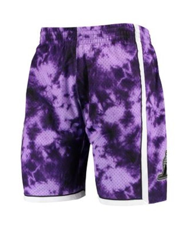 Los Angeles Lakers Mitchell & Ness 2009/10 Hardwood Classics Fadeaway  Reload 3.0 Swingman Shorts - Purple/Black