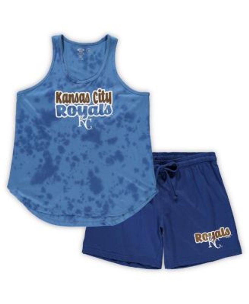 CONCEPTS SPORT Women's Concepts Sport Royal Los Angeles Dodgers Plus Size  Cloud Tank Top & Shorts Sleep Set