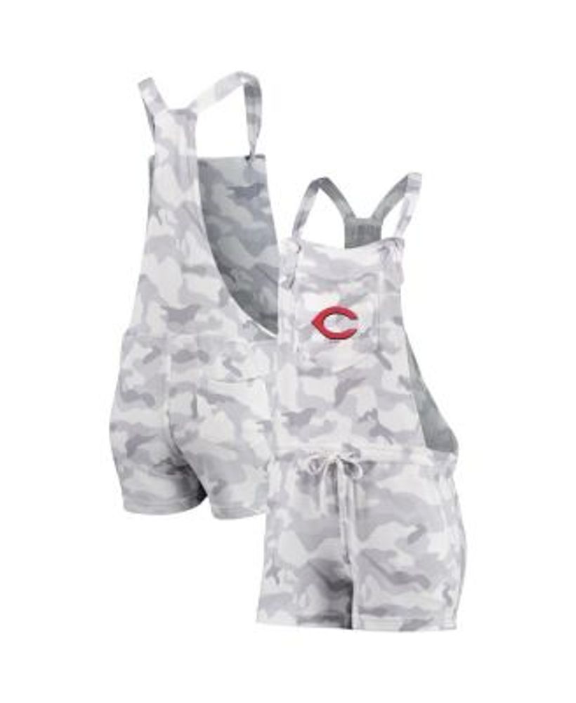 Women's Concepts Sport Gray Kansas City Royals Camo Overall Romper Size: Large