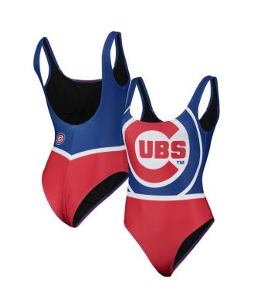 FOCO Women's Royal Chicago Cubs Team One-Piece Bathing Suit