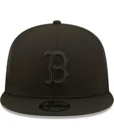 New Era White/Black Boston Red Sox 2022 Clubhouse Trucker 9FIFTY Snapback Hat