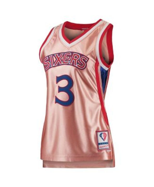 Women's Mitchell & Ness Magic Johnson Pink Los Angeles Lakers 75th
