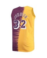 Men's Magic Johnson Gold Los Angeles Lakers Big Tall Hardwood