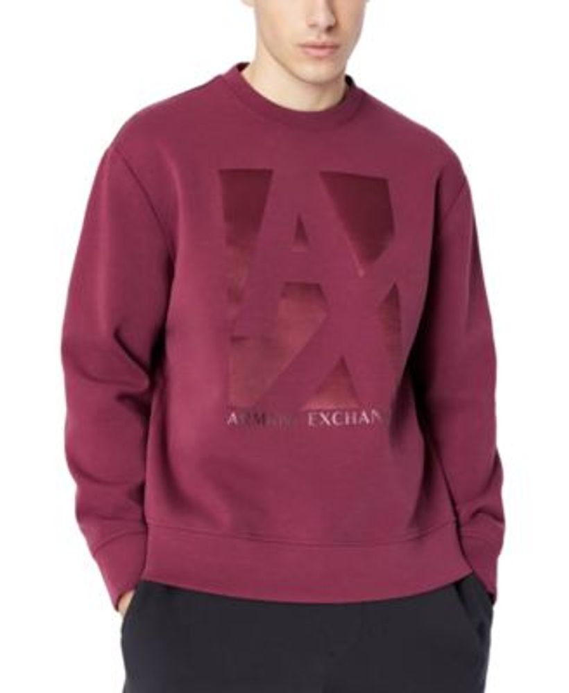 A|X Armani Exchange Men's Shiny Logo Sweatshirt | Dulles Town Center