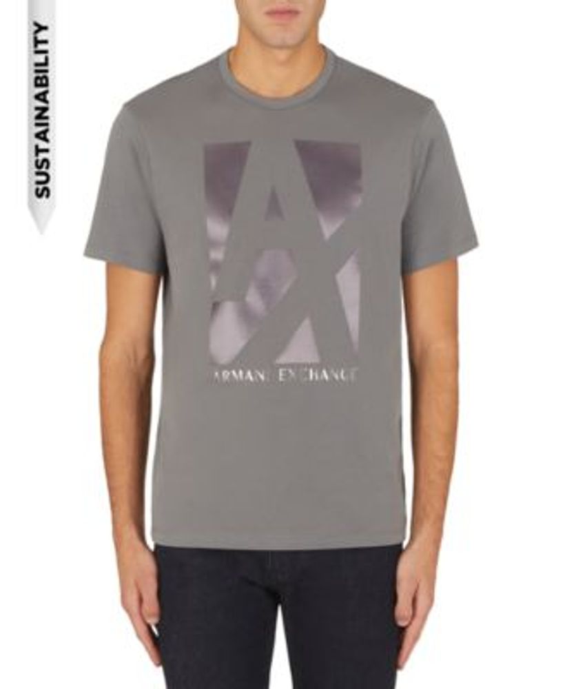 A|X Armani Exchange Men's Shiny Logo T-Shirt | Plaza Las Americas