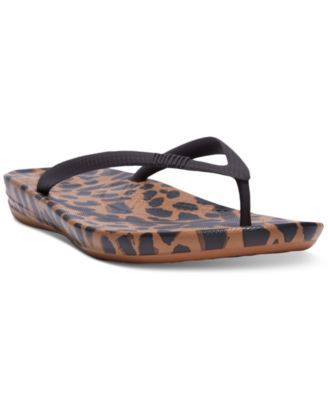 Women's Iqushion Leopard-Print Ergonomic Sandals