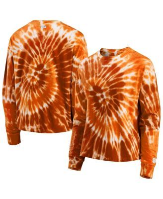 Women's Orange Clemson Tigers Team Tie-Dye Long Sleeve T-shirt
