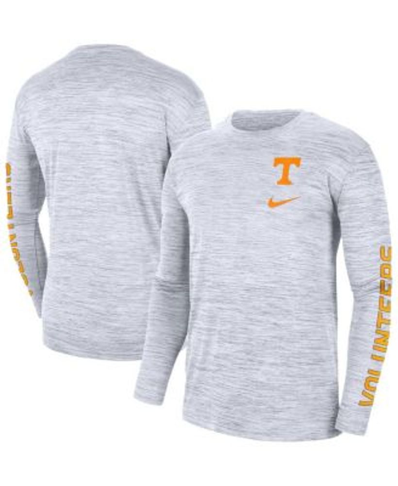 Men's Nike White/Tennessee Orange Tennessee Volunteers Baseball Performance  Raglan 3/4-Sleeve T-Shirt