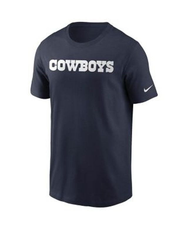 Men's Nike Navy Dallas Cowboys Performance Essential Wordmark T-Shirt