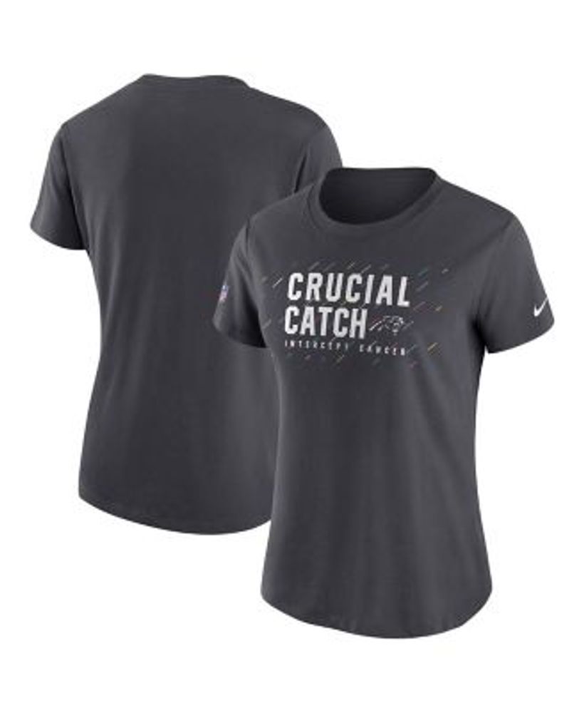 Nike Women's Anthracite Carolina Panthers 2021 NFL Crucial Catch  Performance T-shirt