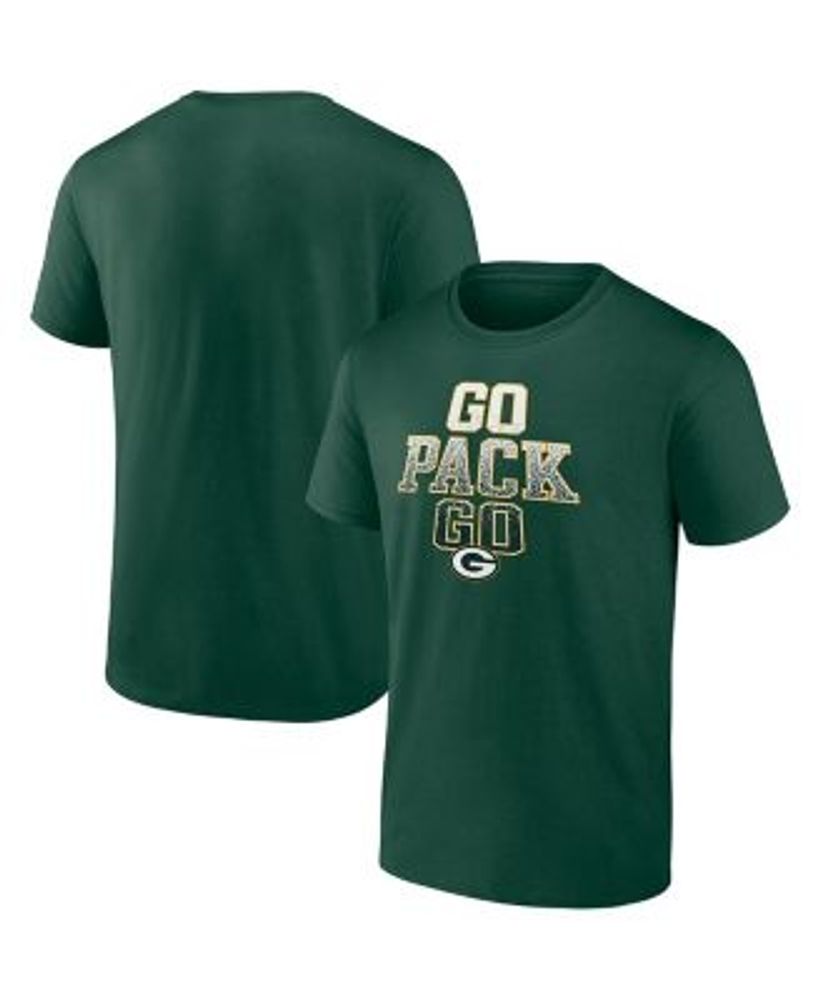 Fanatics Men's Branded Green Green Bay Packers Go Pack Go Heavy Hitter T- shirt