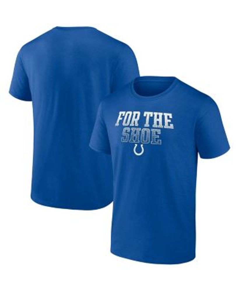 Lids Indianapolis Colts Fanatics Branded For the Shoe Heavy Hitter T-Shirt  - Royal