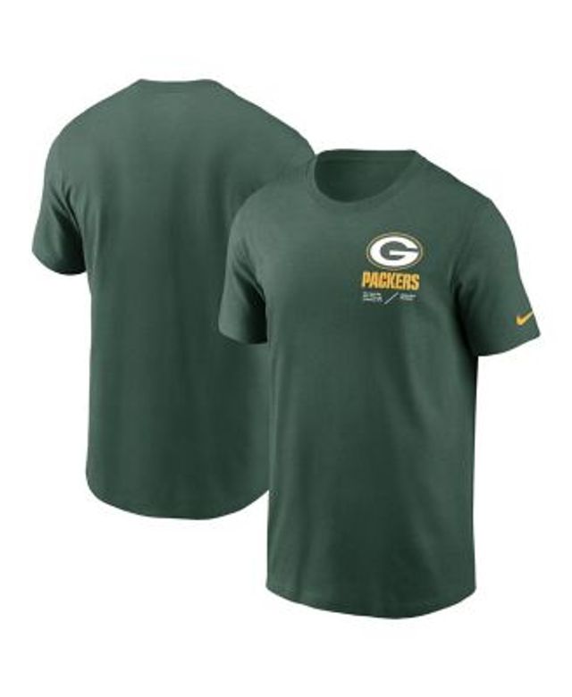 NEW NIKE GREEN BAY PACKERS NFL DRI-FIT GREEN ONFIELD T-SHIRT MEN'S SIZE MED