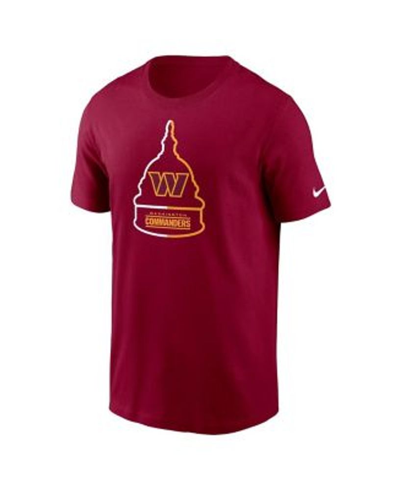 Men's Refried Apparel Burgundy Washington Commanders Split Side T-Shirt