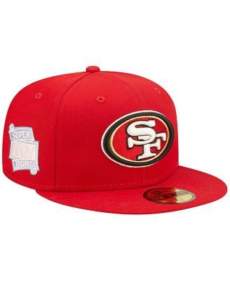 Men's New Era Black San Francisco 49ers Crown 5X Super Bowl Champions 59FIFTY Fitted Hat