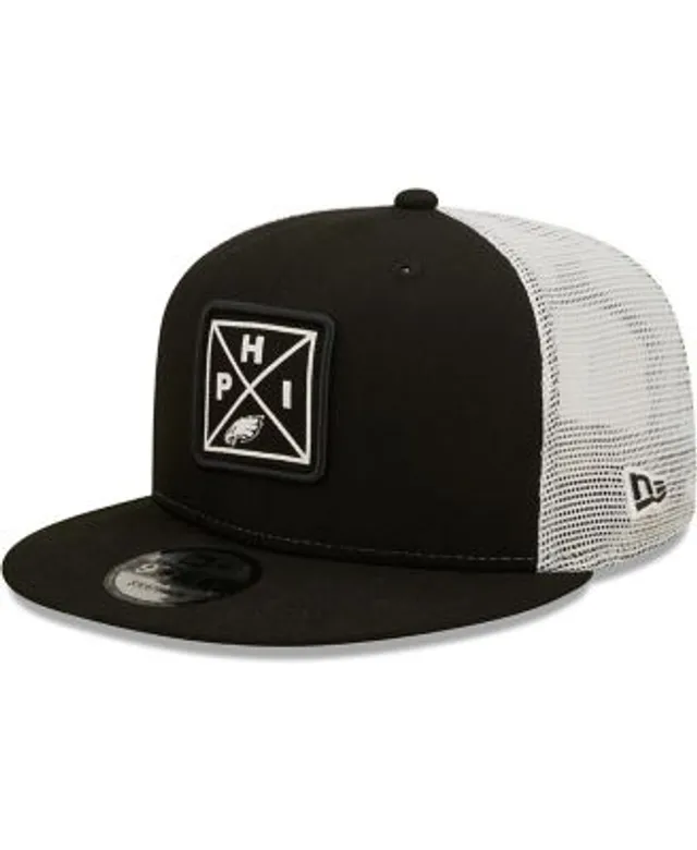 Philadelphia Eagles New Era Striped A-Frame 9FIFTY Trucker