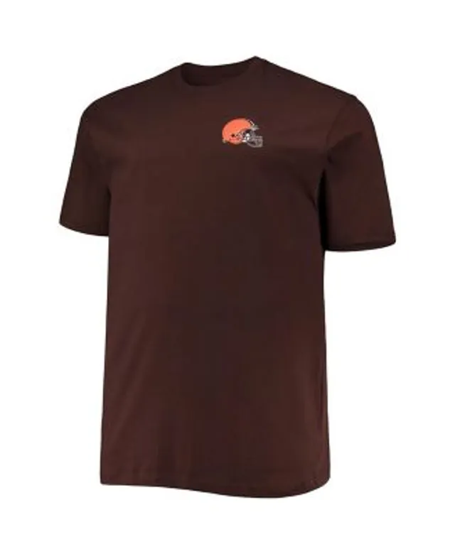 '47 Men's Brown Cleveland Browns Block Stripe Club T-Shirt - Brown