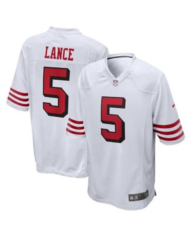 Nike Men's Trey Lance Scarlet San Francisco 49ers Alternate Vapor Limited Jersey - Red