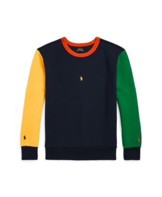 Big Boys Color-Blocked Double-Knit Sweatshirt