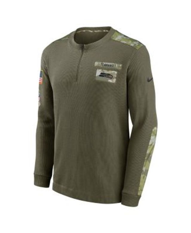 Seattle Seahawks Nike 2022 Salute To Service Long Sleeve T Shirt - Mens