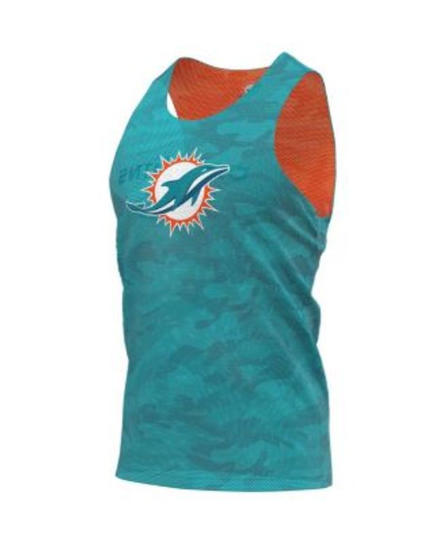 Men's Miami Dolphins Dan Marino Mitchell & Ness Aqua/Orange Retired Player  Graphic Tank Top