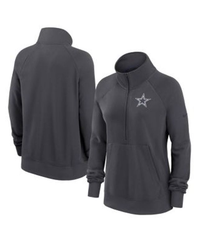 Men's Dallas Cowboys Heathered Grey Dri-Fit Fleece Pullover Hoodie