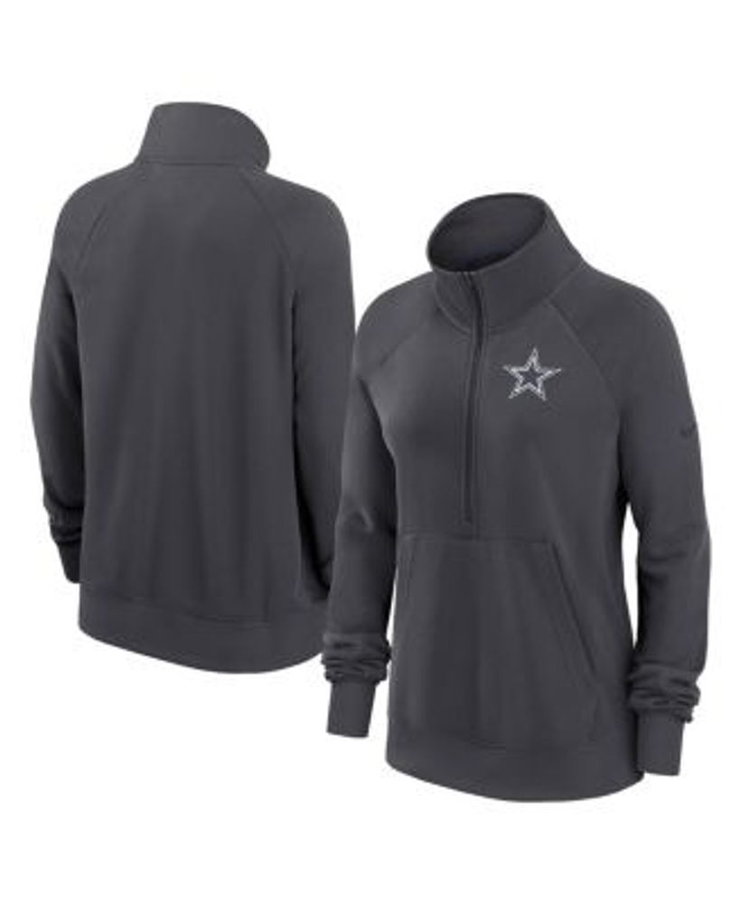 Women's Heather Charcoal Dallas Cowboys Plus Size Fleece Full-Zip Hoodie  Jacket