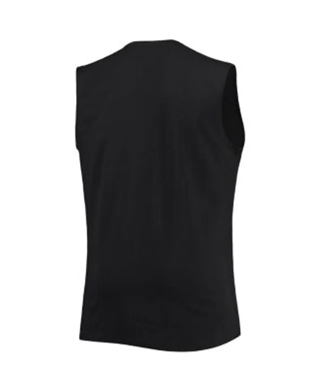 Profile Men's Black Miami Marlins Big & Tall Jersey Muscle Tank Top