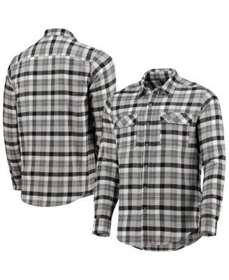 St. Louis City SC Antigua Ease Flannel Long Sleeve Button-Up Shirt -  Navy/Gray